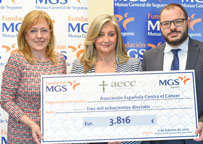 La Fundación MGS entrega a la Asociación Española Contra el Cáncer más de 3.800 euros de su campaña Euro solidario