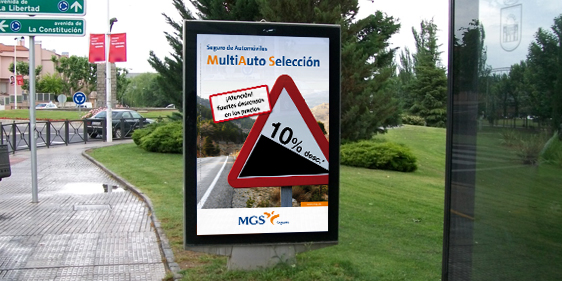 Cartel de campañana publicitaria de MGS MultiAuto Selección 2012