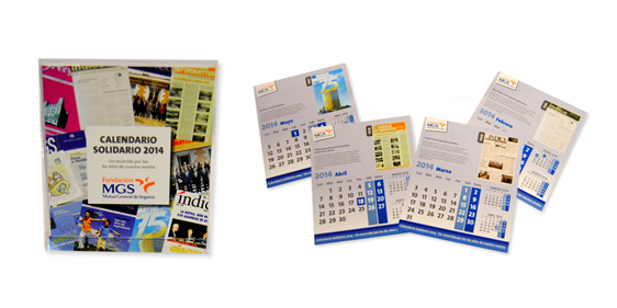 Ya a la venta el Calendario Solidario 2014 de la Fundación MGS