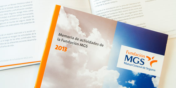 Memoria de Actividades 2013 de la Fundación MGS